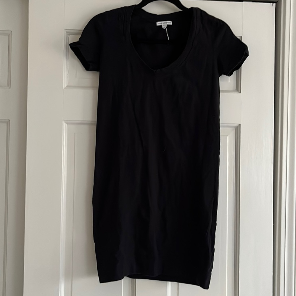 James perse black t-shirt dress size 1